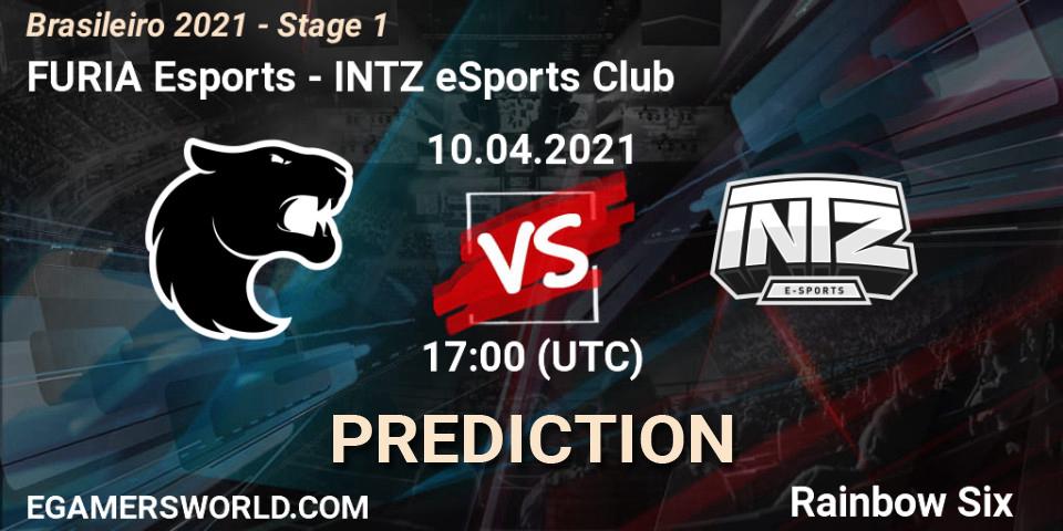 FURIA Esports vs INTZ eSports Club: Match Prediction. 10.04.2021 at 17:00, Rainbow Six, Brasileirão 2021 - Stage 1