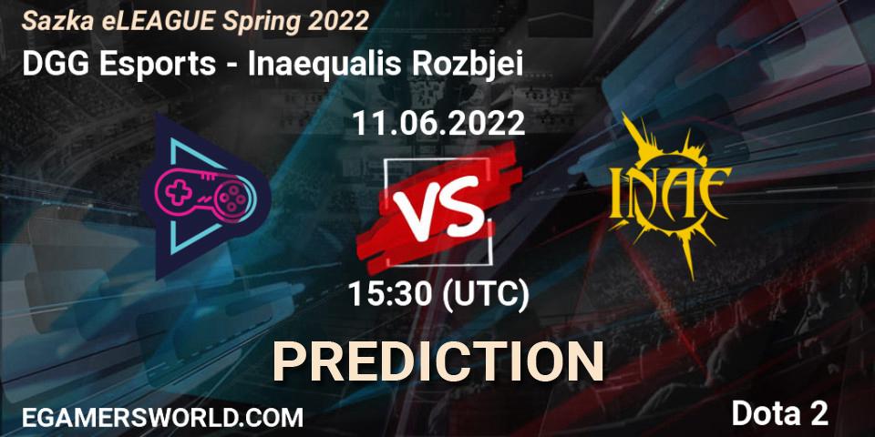 DGG Esports vs Inaequalis Rozbíječi: Match Prediction. 11.06.2022 at 15:09, Dota 2, Sazka eLEAGUE Spring 2022
