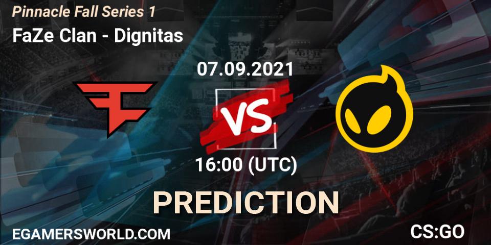 FaZe Clan vs Dignitas: Match Prediction. 07.09.2021 at 16:00, Counter-Strike (CS2), Pinnacle Fall Series #1