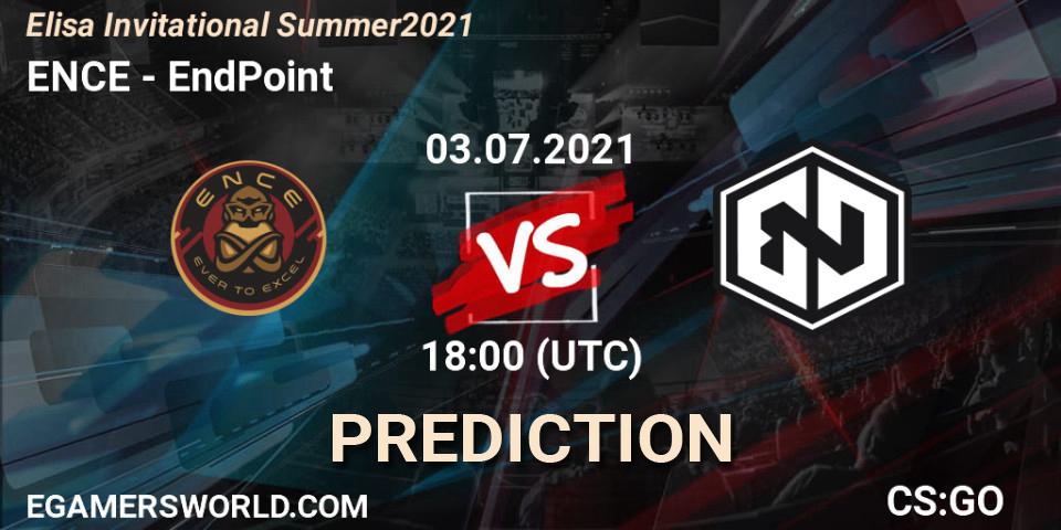 ENCE vs EndPoint: Match Prediction. 03.07.21, CS2 (CS:GO), Elisa Invitational Summer 2021