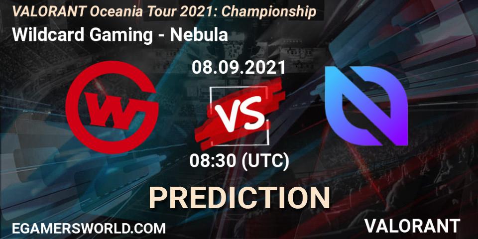 Wildcard Gaming vs Nebula: Match Prediction. 08.09.2021 at 08:30, VALORANT, VALORANT Oceania Tour 2021: Championship