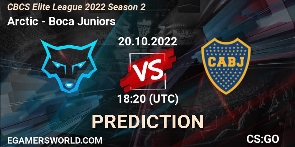 Arctic vs Boca Juniors: Match Prediction. 20.10.2022 at 20:05, Counter-Strike (CS2), CBCS Elite League 2022 Season 2