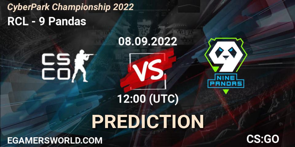 RCL vs 9 Pandas: Match Prediction. 08.09.2022 at 12:05, Counter-Strike (CS2), CyberPark Championship 2022