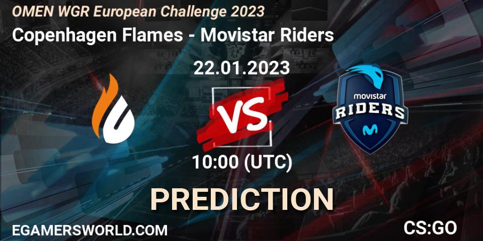 Copenhagen Flames vs Movistar Riders: Match Prediction. 22.01.23, CS2 (CS:GO), OMEN WGR European Challenge 2023