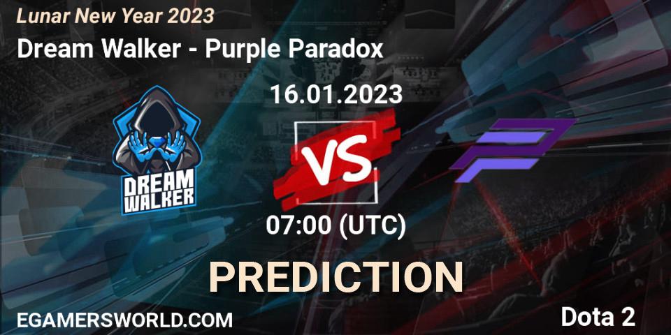 Dream Walker vs Purple Paradox: Match Prediction. 16.01.23, Dota 2, Lunar New Year 2023