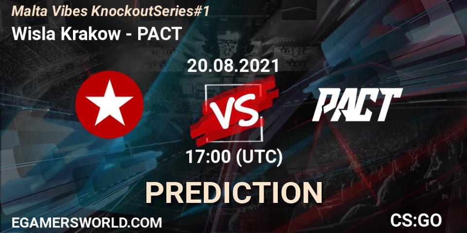 Wisla Krakow vs PACT: Match Prediction. 20.08.2021 at 17:05, Counter-Strike (CS2), Malta Vibes Knockout Series #1