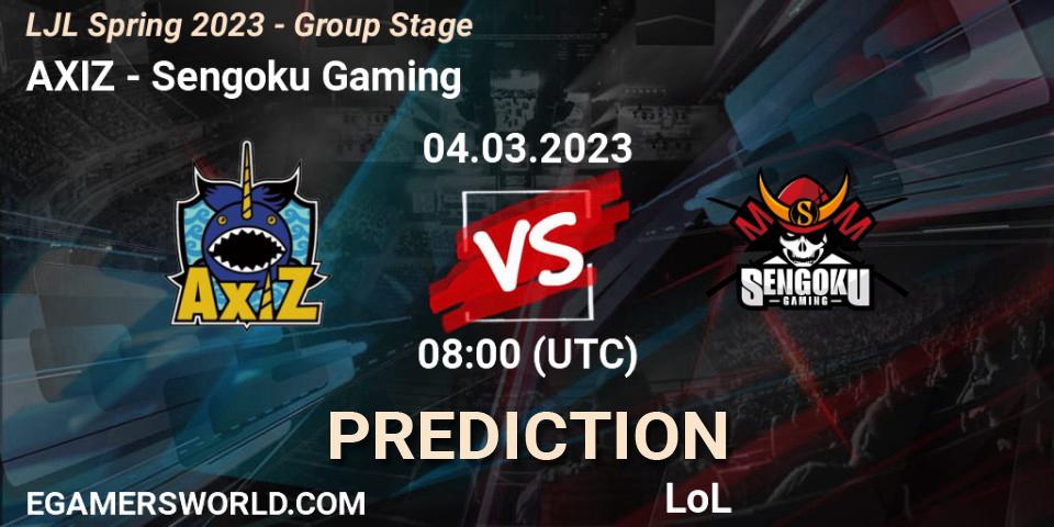 AXIZ vs Sengoku Gaming: Match Prediction. 04.03.23, LoL, LJL Spring 2023 - Group Stage