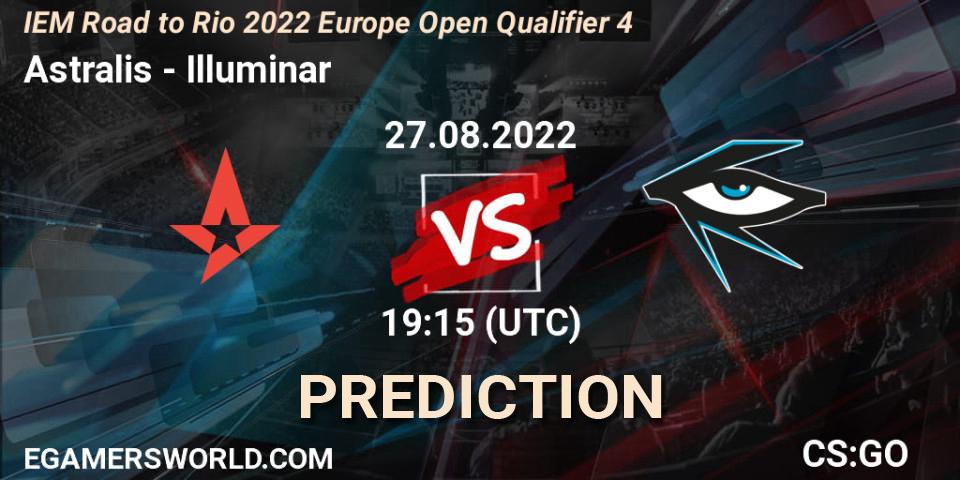 Astralis vs Illuminar: Match Prediction. 27.08.22, CS2 (CS:GO), IEM Road to Rio 2022 Europe Open Qualifier 4