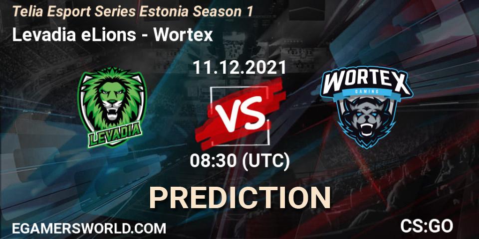 Levadia eLions vs Wortex: Match Prediction. 11.12.21, CS2 (CS:GO), Telia Esport Series Estonia Season 1