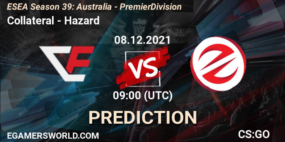 Collateral vs Hazard: Match Prediction. 08.12.2021 at 09:00, Counter-Strike (CS2), ESEA Season 39: Australia - Premier Division