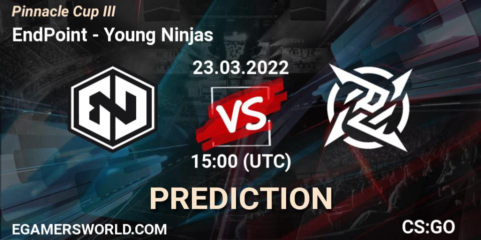 EndPoint vs Young Ninjas: Match Prediction. 23.03.22, CS2 (CS:GO), Pinnacle Cup #3