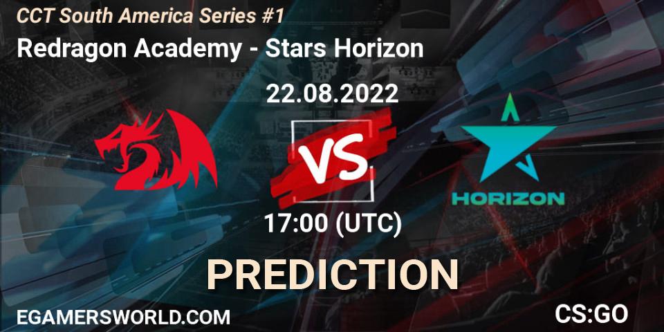 Redragon Academy vs Stars Horizon: Match Prediction. 22.08.2022 at 17:00, Counter-Strike (CS2), CCT South America Series #1