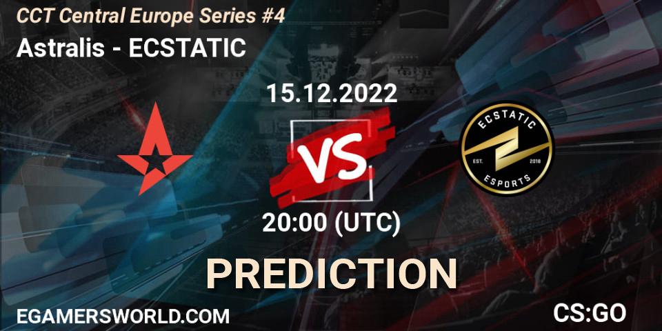 Astralis vs ECSTATIC: Match Prediction. 15.12.22, CS2 (CS:GO), CCT Central Europe Series #4