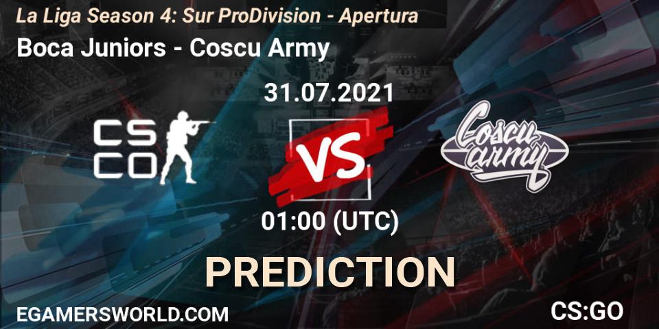 Boca Juniors vs Coscu Army: Match Prediction. 31.07.2021 at 01:15, Counter-Strike (CS2), La Liga Season 4: Sur Pro Division - Apertura
