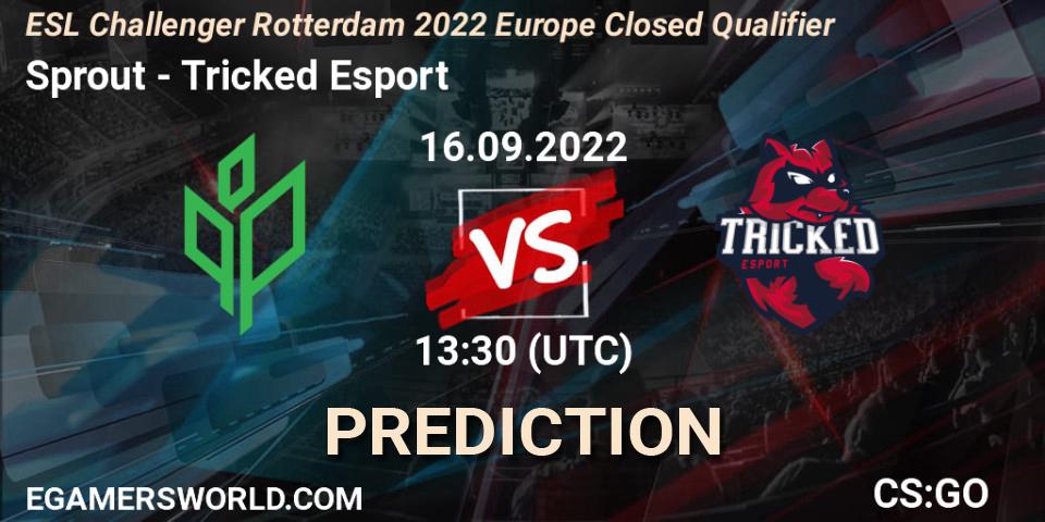Sprout vs Tricked Esport: Match Prediction. 16.09.22, CS2 (CS:GO), ESL Challenger Rotterdam 2022 Europe Closed Qualifier