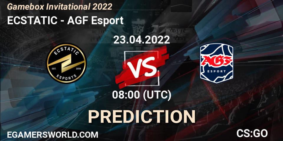 ECSTATIC vs AGF Esport: Match Prediction. 23.04.22, CS2 (CS:GO), Gamebox Invitational 2022