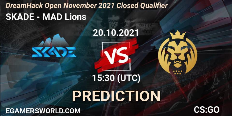 SKADE vs MAD Lions: Match Prediction. 20.10.2021 at 15:30, Counter-Strike (CS2), DreamHack Open November 2021 Closed Qualifier