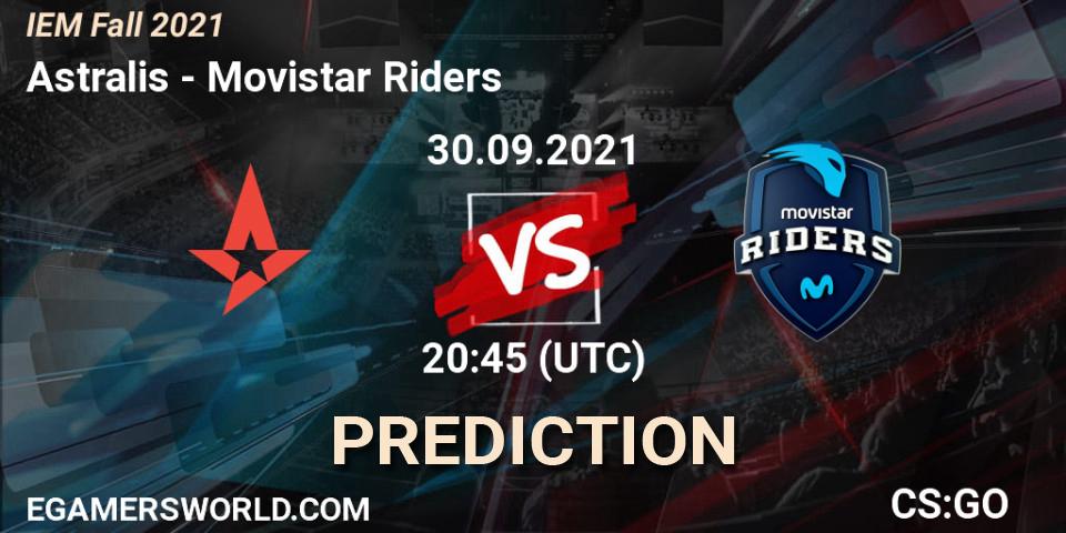 Astralis vs Movistar Riders: Match Prediction. 30.09.2021 at 21:45, Counter-Strike (CS2), IEM Fall 2021: Europe RMR