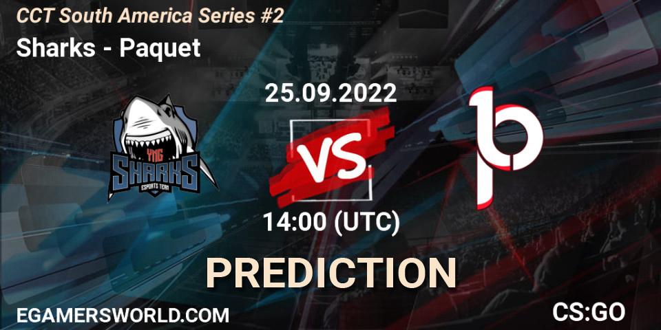 Sharks vs Paquetá: Match Prediction. 25.09.22, CS2 (CS:GO), CCT South America Series #2