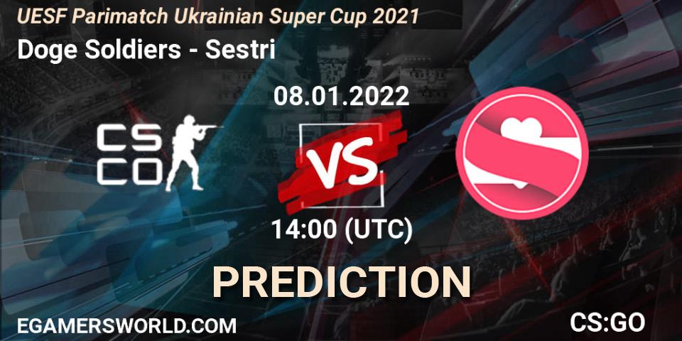 Doge Soldiers vs Sestri: Match Prediction. 08.01.2022 at 14:10, Counter-Strike (CS2), UESF Parimatch Ukrainian Super Cup 2021