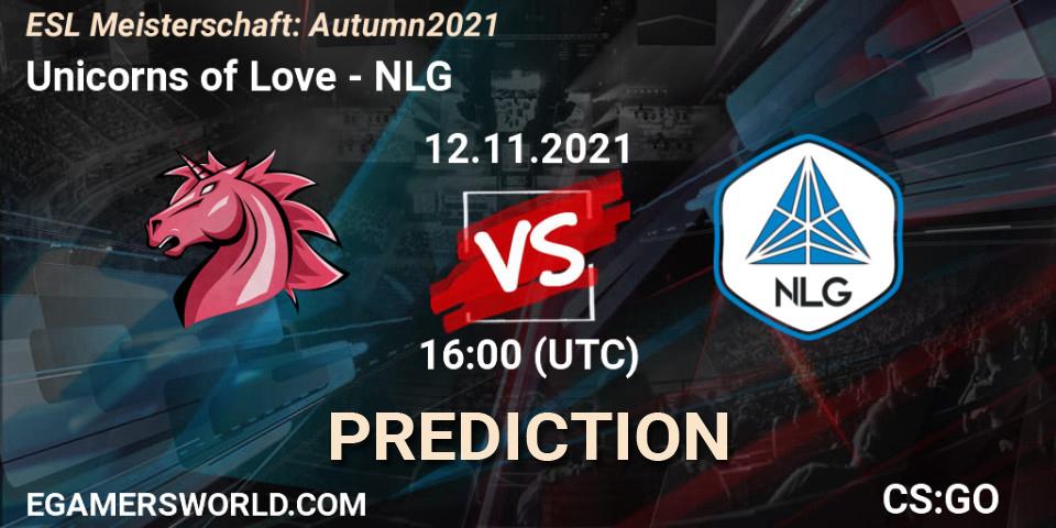 Unicorns of Love vs NLG: Match Prediction. 12.11.21, CS2 (CS:GO), ESL Meisterschaft: Autumn 2021