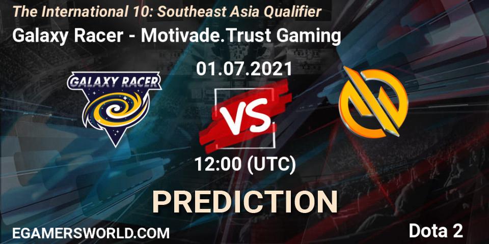 Galaxy Racer vs Motivade.Trust Gaming: Match Prediction. 01.07.2021 at 12:04, Dota 2, The International 10: Southeast Asia Qualifier