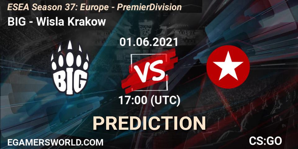 BIG vs Wisla Krakow: Match Prediction. 01.06.2021 at 17:15, Counter-Strike (CS2), ESEA Season 37: Europe - Premier Division
