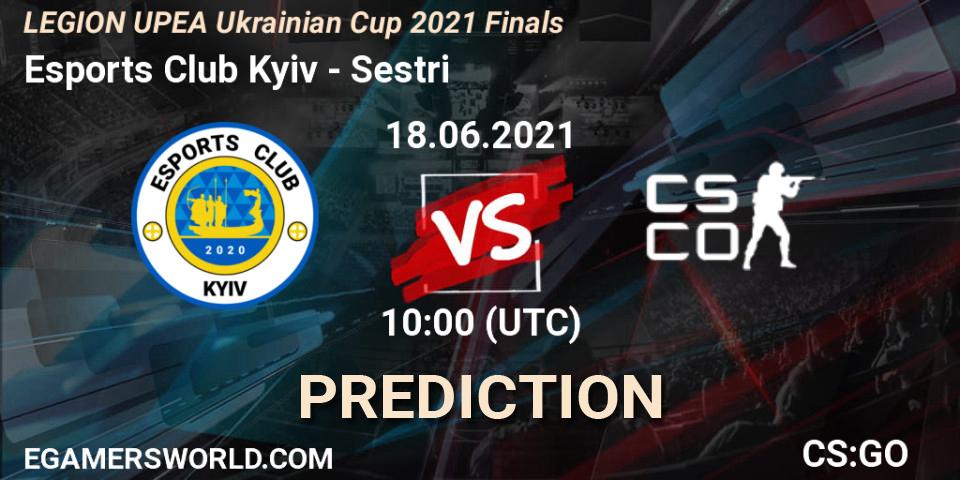 Esports Club Kyiv vs Sestri: Match Prediction. 18.06.2021 at 10:00, Counter-Strike (CS2), LEGION UPEA Ukrainian Cup 2021 Finals