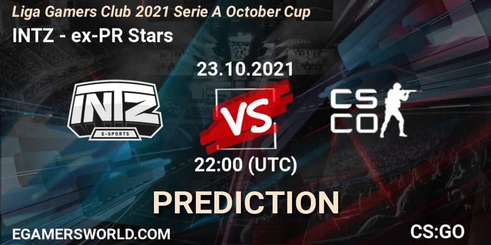 INTZ vs ex-PR Stars: Match Prediction. 23.10.2021 at 22:00, Counter-Strike (CS2), Liga Gamers Club 2021 Serie A October Cup