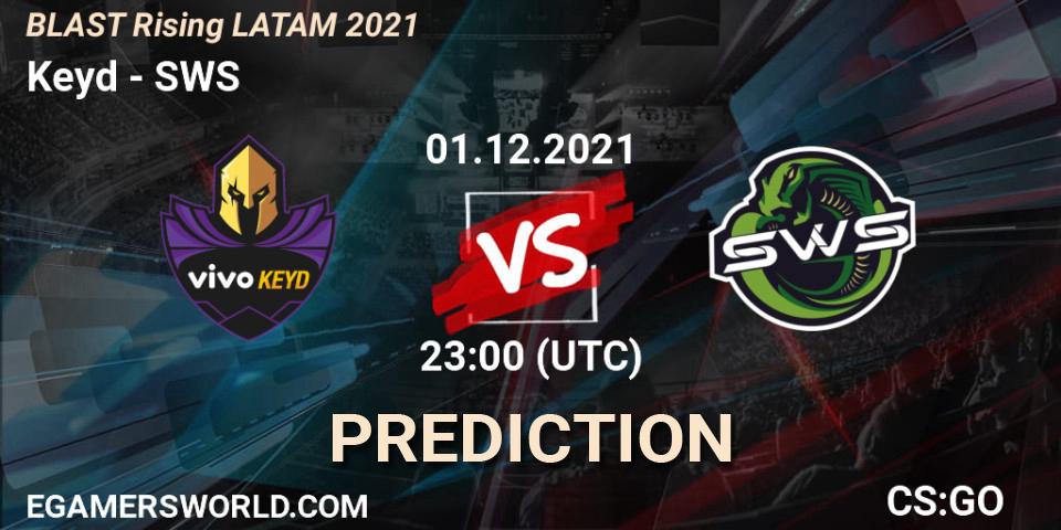 Keyd vs SWS: Match Prediction. 01.12.21, CS2 (CS:GO), BLAST Rising LATAM 2021