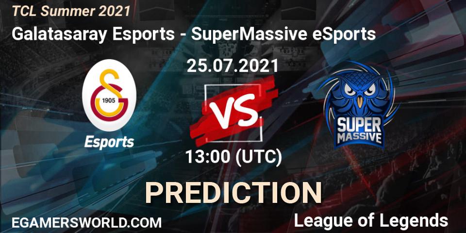 Galatasaray Esports vs SuperMassive eSports: Match Prediction. 25.07.2021 at 13:00, LoL, TCL Summer 2021