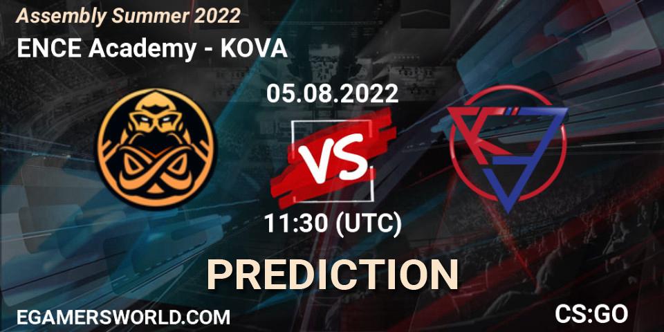 ENCE Academy vs KOVA: Match Prediction. 05.08.2022 at 11:30, Counter-Strike (CS2), Assembly Summer 2022
