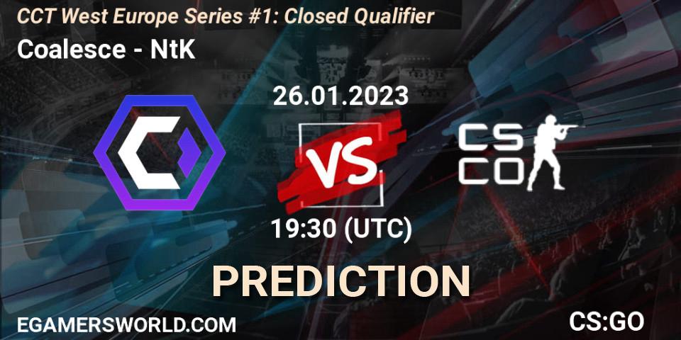 Coalesce vs NtK: Match Prediction. 26.01.23, CS2 (CS:GO), CCT West Europe Series #1: Closed Qualifier