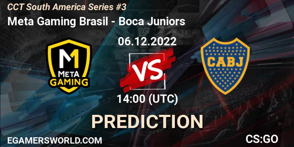 Meta Gaming Brasil vs Boca Juniors: Match Prediction. 06.12.2022 at 15:15, Counter-Strike (CS2), CCT South America Series #3