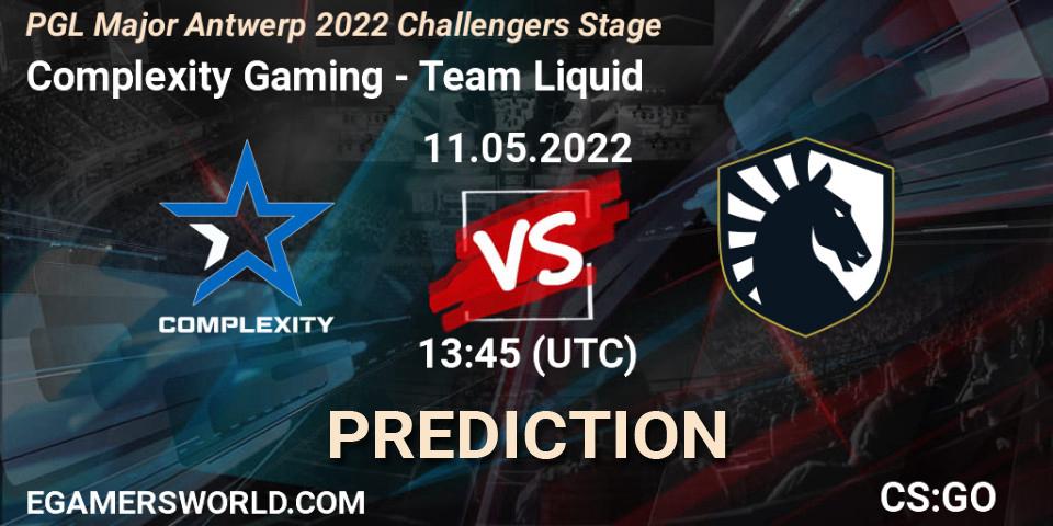 Complexity Gaming vs Team Liquid: Match Prediction. 11.05.22, CS2 (CS:GO), PGL Major Antwerp 2022 Challengers Stage