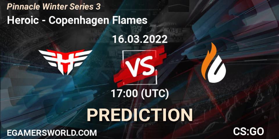Heroic vs Copenhagen Flames: Match Prediction. 16.03.2022 at 17:00, Counter-Strike (CS2), Pinnacle Winter Series 3