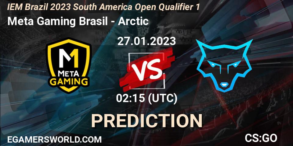 Meta Gaming Brasil vs Arctic: Match Prediction. 27.01.23, CS2 (CS:GO), IEM Brazil Rio 2023 South America Open Qualifier 1