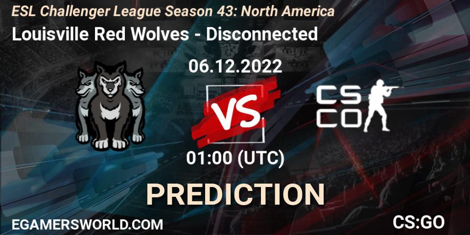 Louisville Red Wolves vs Disconnected: Match Prediction. 06.12.22, CS2 (CS:GO), ESL Challenger League Season 43: North America