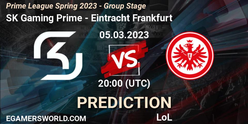 SK Gaming Prime vs Eintracht Frankfurt: Match Prediction. 05.03.23, LoL, Prime League Spring 2023 - Group Stage