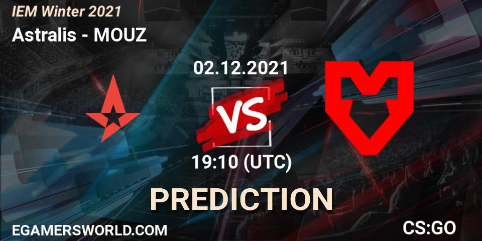 Astralis vs MOUZ: Match Prediction. 02.12.21, CS2 (CS:GO), IEM Winter 2021