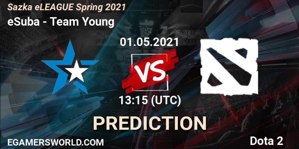 eSuba vs Team Young: Match Prediction. 01.05.2021 at 13:13, Dota 2, Sazka eLEAGUE Spring 2021
