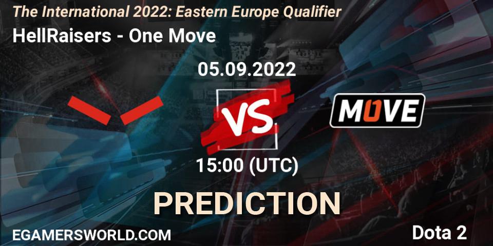 HellRaisers vs One Move: Match Prediction. 05.09.22, Dota 2, The International 2022: Eastern Europe Qualifier