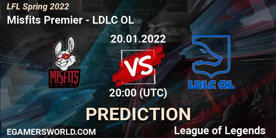 Misfits Premier vs LDLC OL: Match Prediction. 20.01.22, LoL, LFL Spring 2022