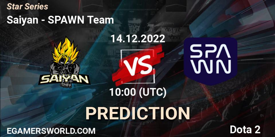 Saiyan vs SPAWN Team: Match Prediction. 14.12.22, Dota 2, Star Series