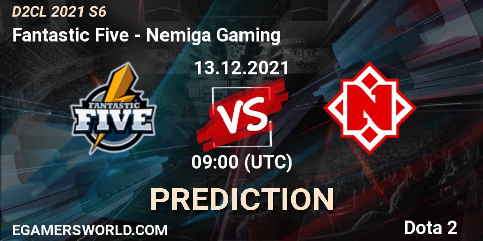 Fantastic Five vs Nemiga Gaming: Match Prediction. 13.12.2021 at 09:04, Dota 2, Dota 2 Champions League 2021 Season 6