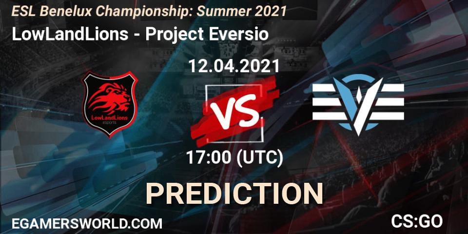 LowLandLions vs Project Eversio: Match Prediction. 12.04.2021 at 17:00, Counter-Strike (CS2), ESL Benelux Championship: Summer 2021