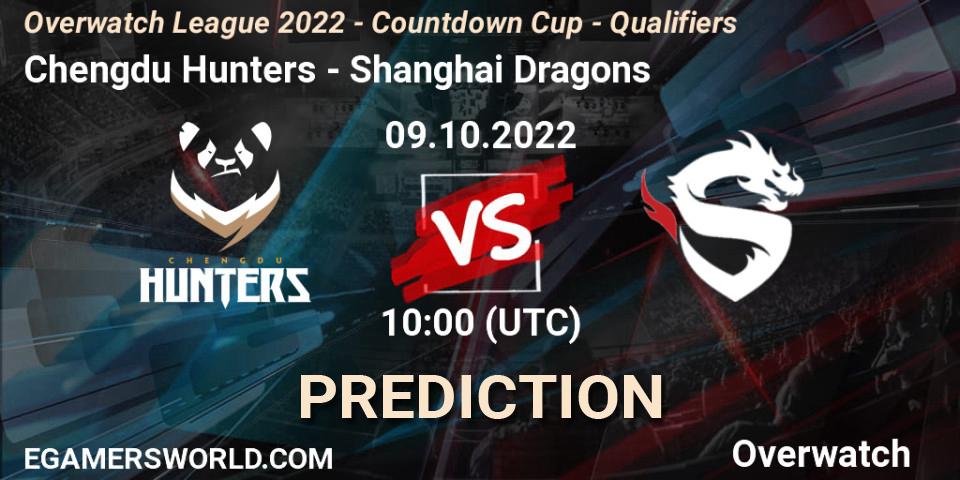 Chengdu Hunters vs Shanghai Dragons: Match Prediction. 09.10.22, Overwatch, Overwatch League 2022 - Countdown Cup - Qualifiers