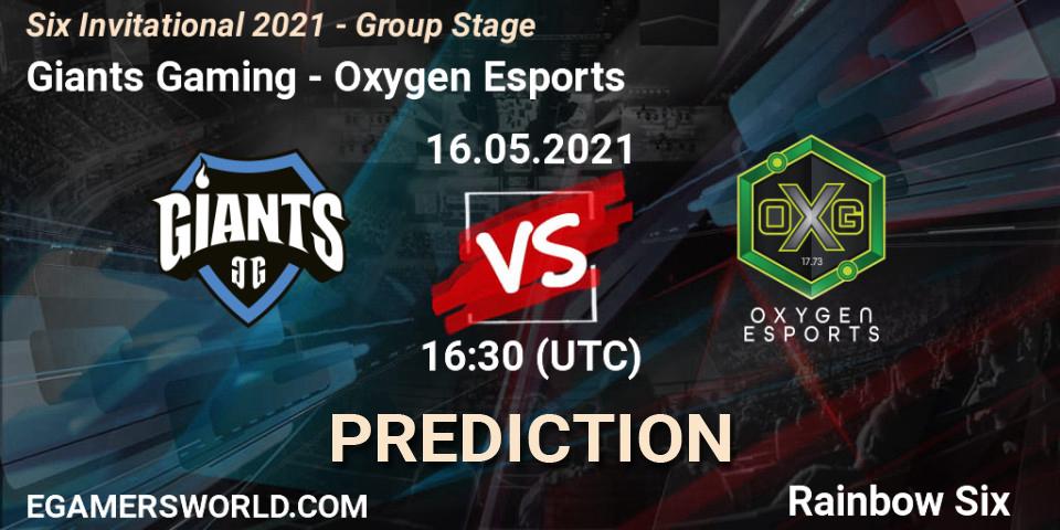 Giants Gaming vs Oxygen Esports: Match Prediction. 16.05.21, Rainbow Six, Six Invitational 2021 - Group Stage