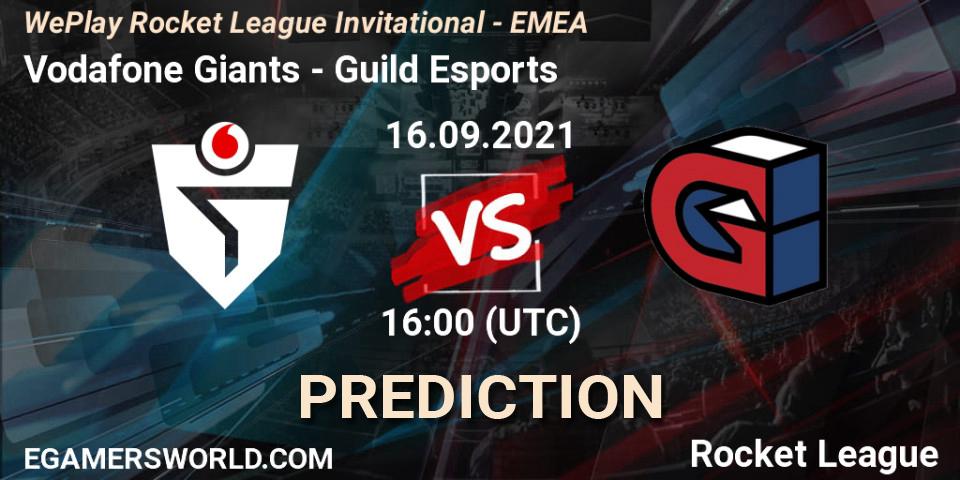 Vodafone Giants vs Guild Esports: Match Prediction. 16.09.2021 at 16:00, Rocket League, WePlay Rocket League Invitational - EMEA