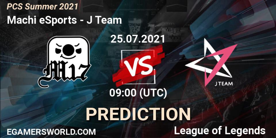 Machi eSports vs J Team: Match Prediction. 25.07.2021 at 09:00, LoL, PCS Summer 2021